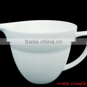 H10636 high quality white porcelain 220ml milk cup