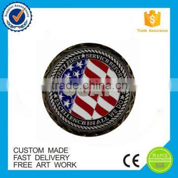 high quality USA flag souvenir Challenge Coin