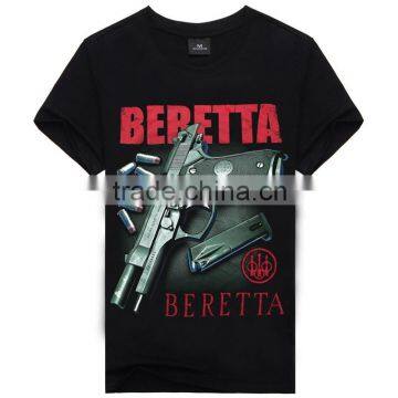 2016 Men's Cotton Short Sleeve T-shirt Fashion O-neck Casual Skull Wolf 3d Print T Shirt M-XXXL photo-3