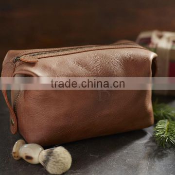 men Saddle Leather Toiletry bag shaving kit bag