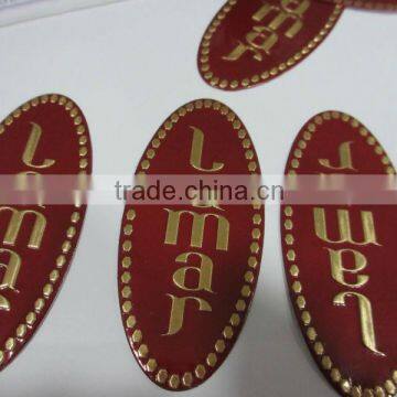 Metal Fragrance Bottle Label