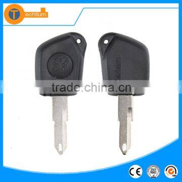 1 button remote key blanks wholesale fob with 206 blade and printed logo car key cover shell case for Peugeot 106 205 206 306