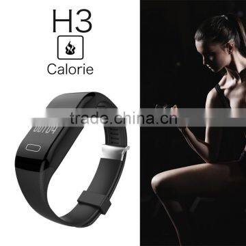 H3 Fitness Bracelet Waterproof / 0.49 Inch LED Touch Screen Bluetooth 4.0 Pedometer