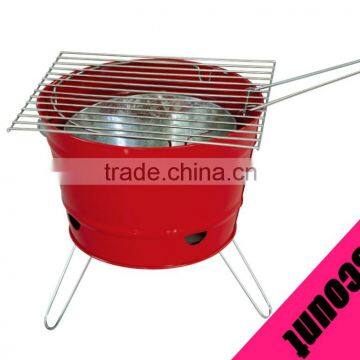 2016 New Arrival!! Outdoor Mini Portable Powder Plated BBQ Grill with Lifting Handle and Foldable Legs