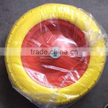 3.00-8 3.25-8 3.50-8 4.00-8 PU foam wheel,flat free wheel, polyurethane wheel