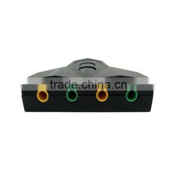 Double Sound Card Virtual 7.1 Channel USB 2.0 Audio Adapter Dual Microphone and Headset 7.1Ch 3D Audio Sound Card