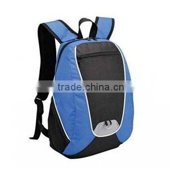 Blue and black school backpack