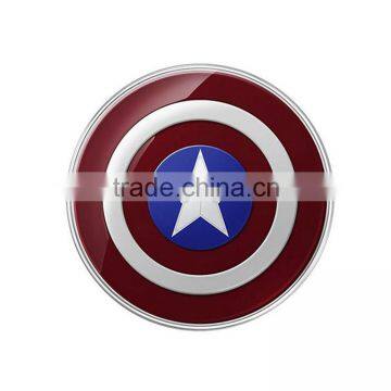 For Samsung Galaxy s6 Wireless Charger Pad Mini Charger Pad for Qi-abled Device Cellphone Charger With Retail Packing Box