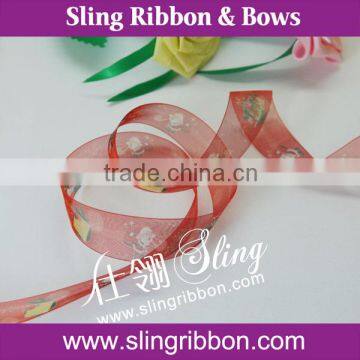 Fashion Organza Ribbon For Christmas Day Decoration