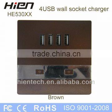 New Product Universal USB Wall Outlet universal Electric Receptacles Wall Socket With USB Port Power Outlet