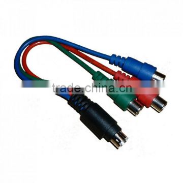 S-Video 7-pin to Component RGB Video Cable Adapter YPbPr