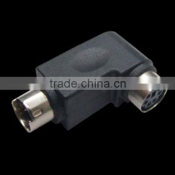 Mini Din right angle Adapter Mini Din 6 Male to Mini Din 6 Female 90 Degree