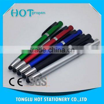 Spray Paint Colored Barrel, Wide Chrome Ring With Black Big Clip,twist Touch Pen photo-4