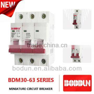 BDM30-63 NEW 3P 10A MINI CIRCUIT BREAKER