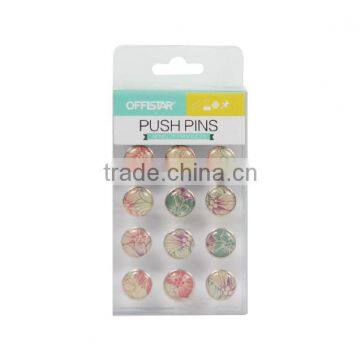 2016 fashion design beautiful pattern push pins