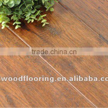 Multi layer engineered Handscraped American hickory wood floors