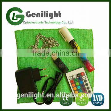 30x20cm LED Writing Board With Remote Controller 7 Colors RGB 46 Kinds Flash Mode Transparent Tempered Glass Panel Widely Used i photo-4