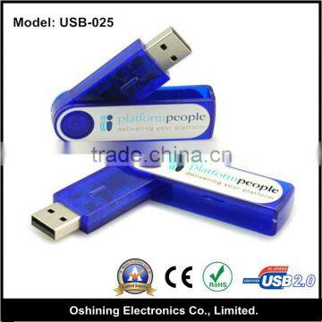 Bulk buy Folding Twist USB Pen Drives 8GB/16GB/32 GB/ 64 GB/ micro Swivel USB 2.0 Flash Drive(USB-025)