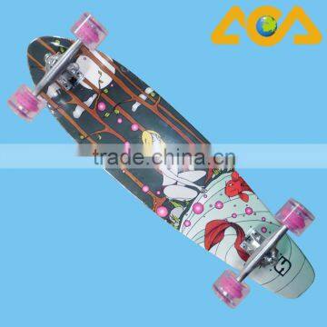 New Design Fish Tail Canadian Maple Longboards Skateboard