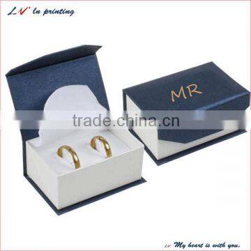 high quality paper jewelry box with foam insert for sale