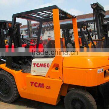 TCM forklift 5 ton for sale, FD50Z8, FD30, FD70, FD80, FD100, FD150, used tcm forklift 5 ton