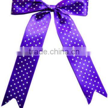 Purple packaging bows dots ribbons bows hair accessories DIY packing accessories