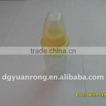 YR233 250ml silicone baby feeding bottle with pp handle