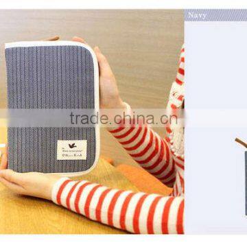 2013 Best Design Cotton Travel Passport Holder for Ladies