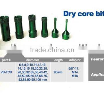 New V-tech construction diamond dry core drills for ceramic