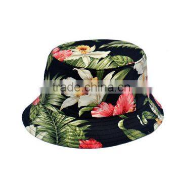 High Quality Floral Designer Custom Print Custom Bucket Hat