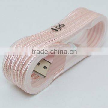 Metal Nylon Woven USB Cable With Blister for I6 Phone Cable OD 3.5mm photo-4
