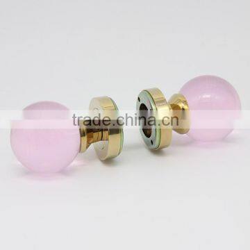Antique Old Fashion Pink Zinc Alloy Glass Handle Door Knobs photo-6