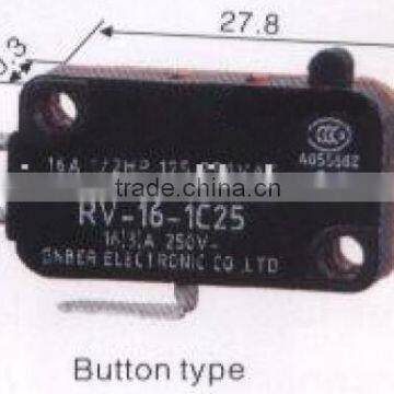 RV-16-3C25 V series mini nomally open micro switch