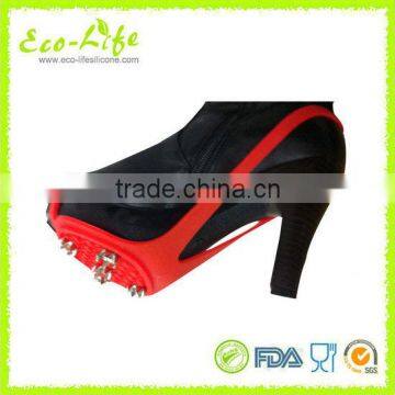 1 Pair Anti-Slip Silicone Shoe Cover, Mountain Climbing Crampons, Snow Ice Grippers photo-5