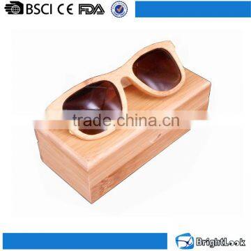 2016 New style high quality fashion handmade bamboo glasses frame 100% wooden sunglasses uv400 polarized with case