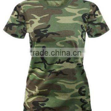 China Women clothing Supplier Designer t-shirt Women camouflage T Shirts