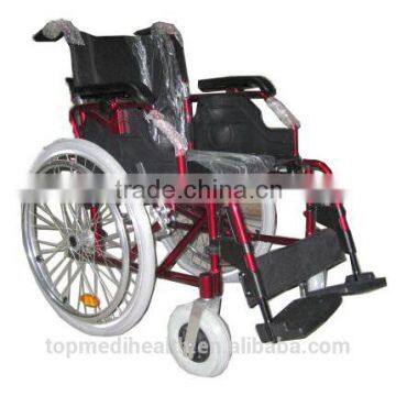 Ultra-low promotion price drop back handle aluminum wheelchair