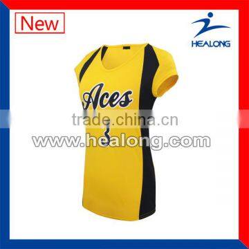 High quality sublimated women volleyball uniform inflatable volleyball jersey