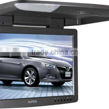 19 flip down car monitor with IR/TV/USB, TFT Car Led Monitor