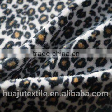 100% polyester super soft printed one side velvet fabric