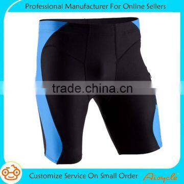 Wholesale custom running yoga compression shorts for men