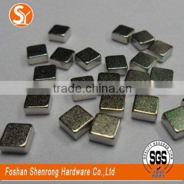 N35 cube/square strong ndfeb magnet with zinc coating for package or industry