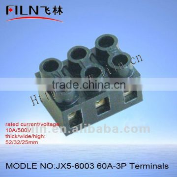 male and female terminal block JX5-6003 60A-3P