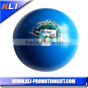 Advertising logo round shaped pu anti stress smooth ball