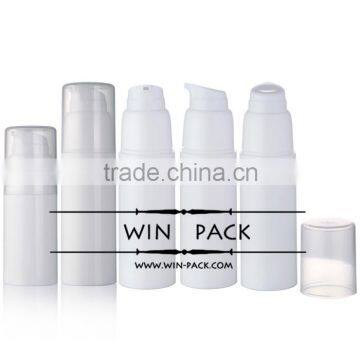 WY0113 top quality white airless bottle, white 30ml PP bottle.