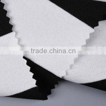 Yarn Dyed Viscose Polyester Spandex Stripe Knitted High Quality Ponte Roma Fabric Polyester Fabric