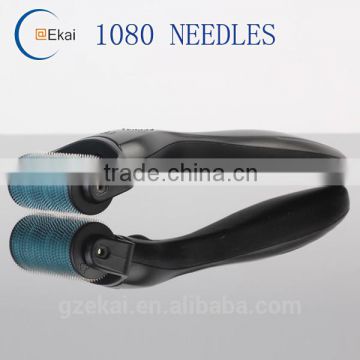 New 1080 Titanium Micro Needle Skin Roller Acne Scars Stretch Mark Derma Wrinkle