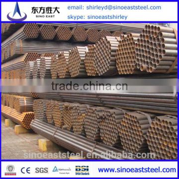 Hot ! Chinese Mill supply absa black erw carbon steel tube/pipe standard sizes at factory prices