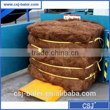 CE certificate 20 years factory semi-auto horizontal coconut fibre baling machine