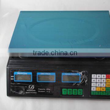 40kg/2kg Digital Price Comquter Weighing Scale For Goods Weight Measurement